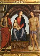 The Madonna between St. John the Baptist and St. Sebastian Pietro